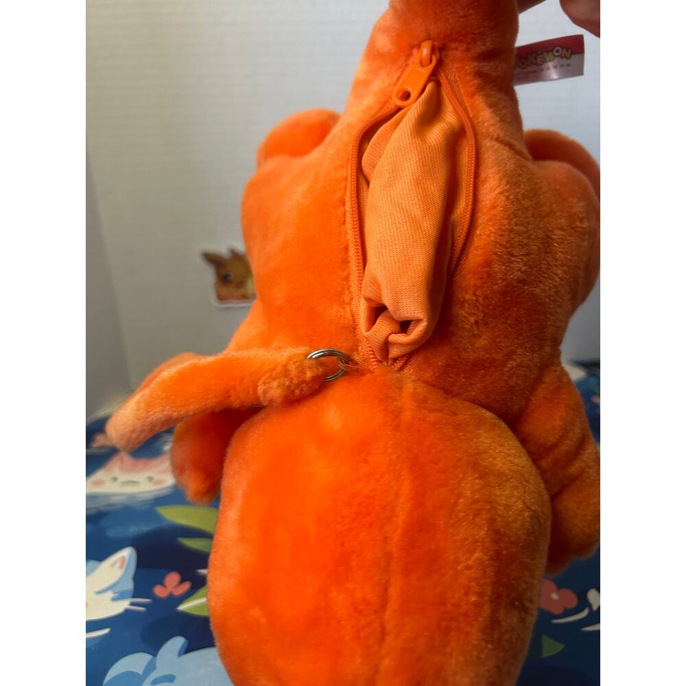 Pokemon Charmander Plush Stuffed Animal Toy Doll Pouch - Picture 11 of 12